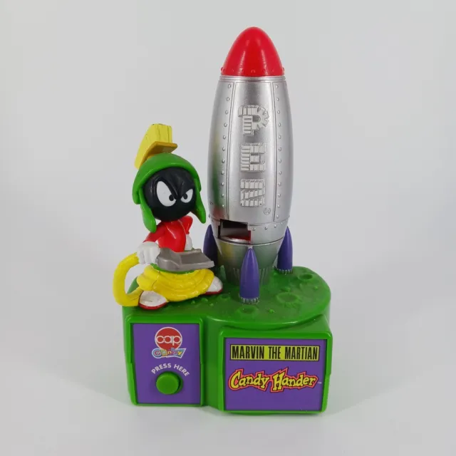 Vintage 1998 Marvin The Martian Candy Holder Pez Dispenser Looney Tunes No. 2028