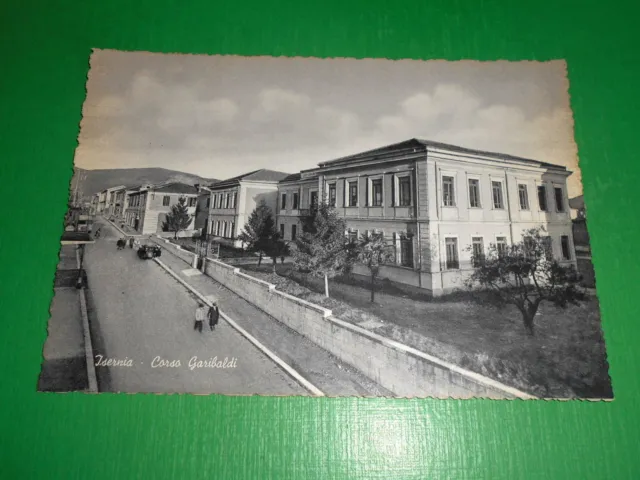 Cartolina Isernia - Corso Garibaldi 1955 ca.