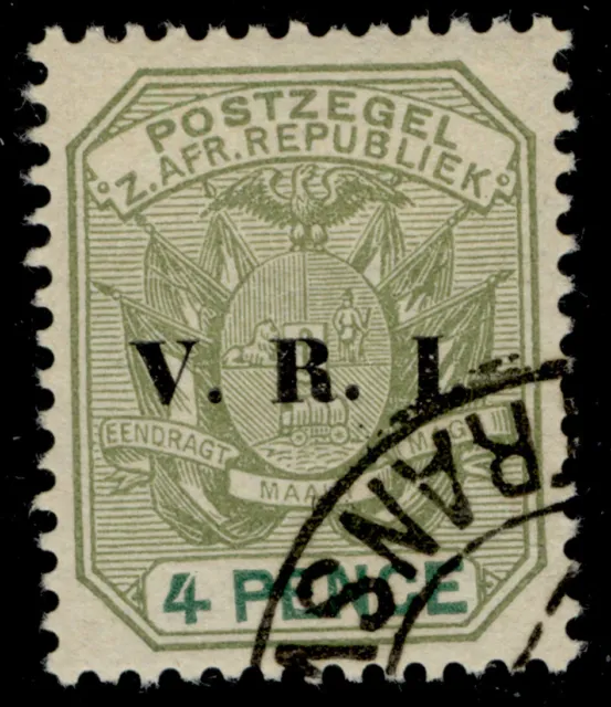 SOUTH AFRICA - Transvaal QV SG231, 4d sage-green & green, FINE USED.