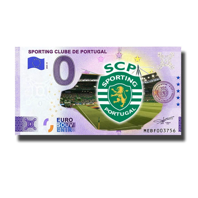 0 EURO SOUVENIR Banknote Sporting Clube De Portugal MEBF 20238 Colour