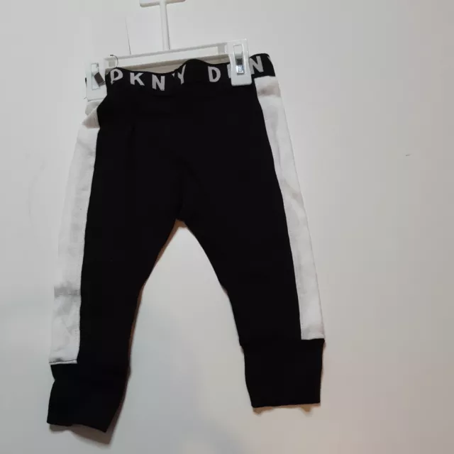DKNY black & white leggings age 3 years BNWT yrs jogging bottoms Loungewear