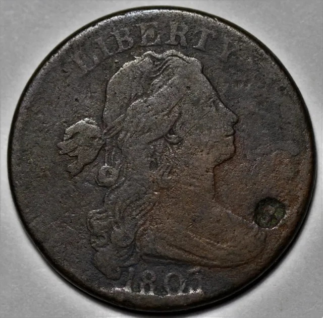 1803 Draped Bust Large Cent - Small Date/Fraction - 1c Copper Penny Coin - L36