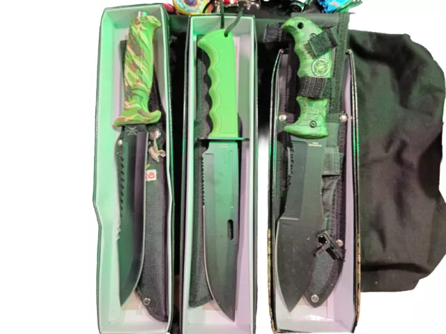 lot of fixed blade knives new in