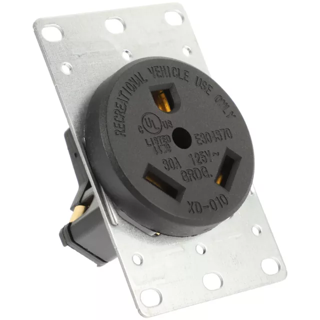 30A 125V Flush Mount Receptacle for RVs and Trailers-DO