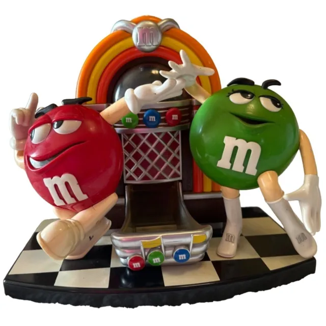 M&M's Mars Rock'n Roll Café Jukebox Candy Dispenser Red & Green M&M's