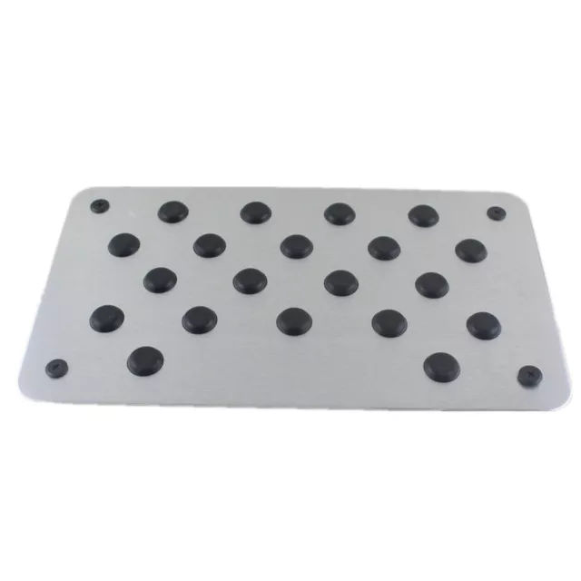Aluminum Anti-skid Pedal Pad Car SUV Floor Mat Carpet Patch Interior Accessories