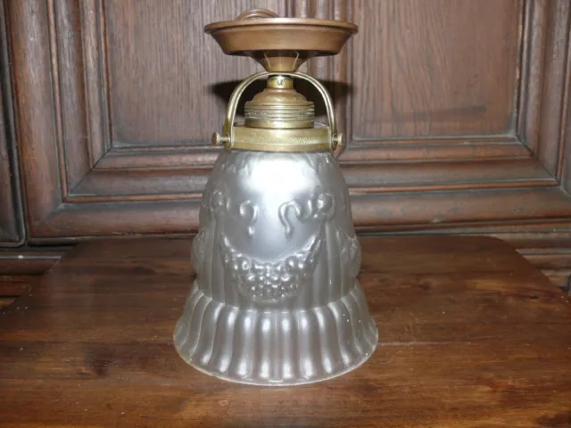 Rarität Jugendstil Lampe Deckenlampe ca.1910 Messing