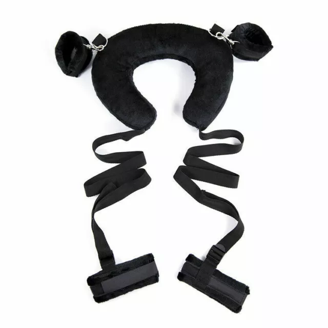 Bondage Wrist Ankle Cuffs Hand Leg slave Neck Pillow Restraints Toy Couple Game