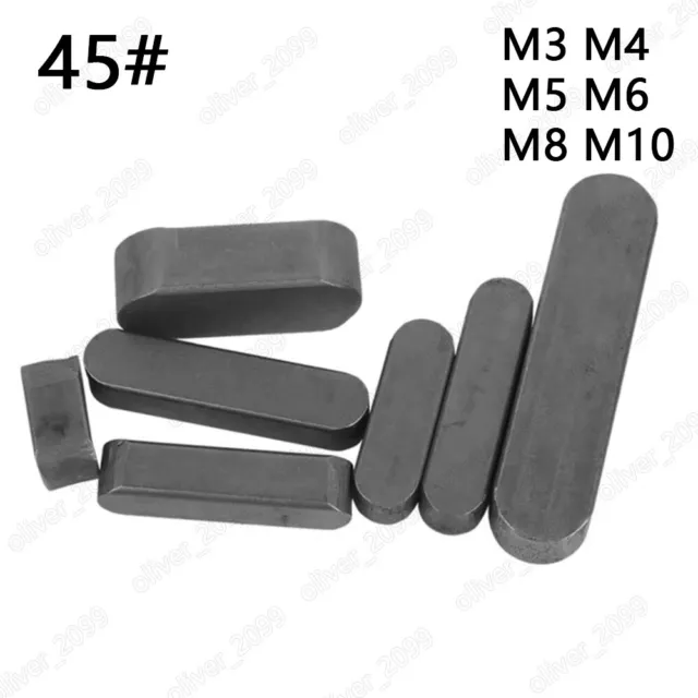 Black Steel Square and Rectangular Keys M3 M4 M5 M6 M8 M10