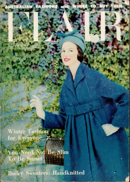 Flair Australia April 1959 - Rare 1950s Women's Vintage Fashion Magazine Flair Australia April 1959 - Rare 1950s Women's Vintage Fashion Magazine