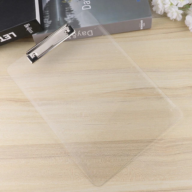 4Pcs Boards Klar Clip Bord A4 Zwischenablage Papier Zwischenablage