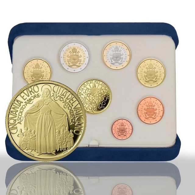 Coffret BE Vatican 2022 (9 pièces dont 50€ or) - Notre-Dame de la Miséricorde