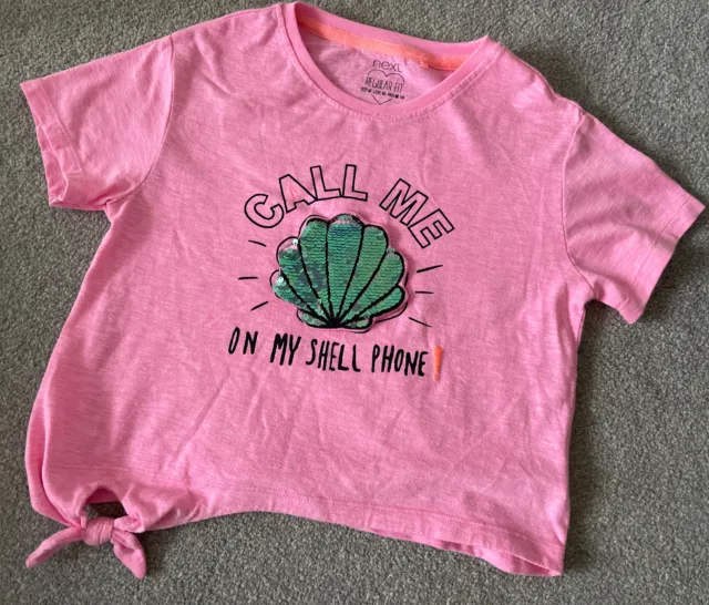Girls Next Pink T-shirt Top | Age 7 | Worn Once