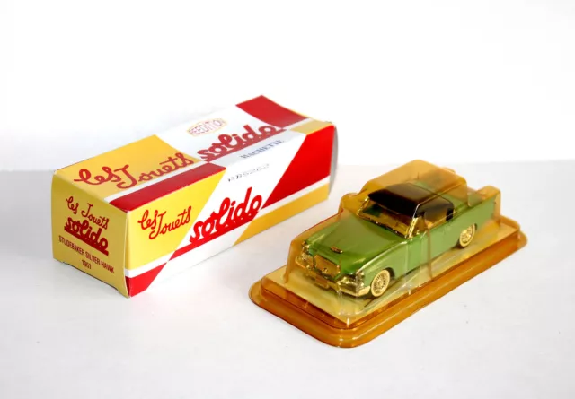 Solido, Studebaker Silver Hawk 1957 Miniature 1/43 Rare Auto A Decorer + Sticker