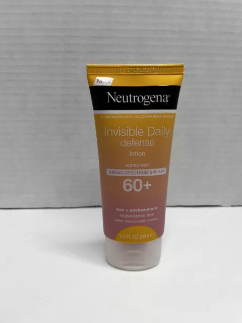 Neutrogena Invisible Daily Defense Sunscreen Lotion SPF 60+ 3 oz Exp. 09/24