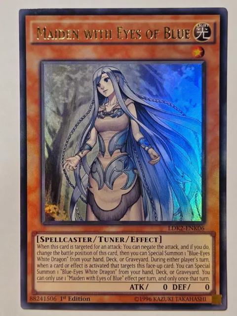 Yugioh - Maiden With Eyes Of Blue - Ultra Rare - LDK2-ENK06 - 1st Ed - Mint