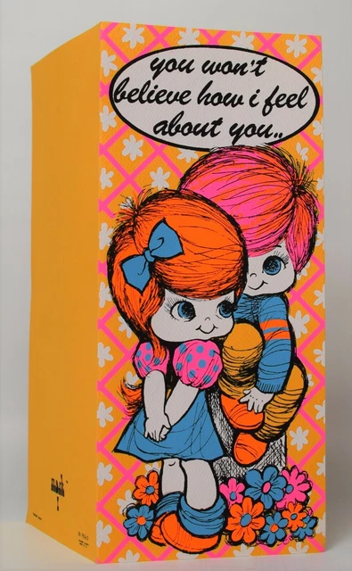 Mothers Day Wishing Cards Love Message Funky Fabulous Girl and Boy 