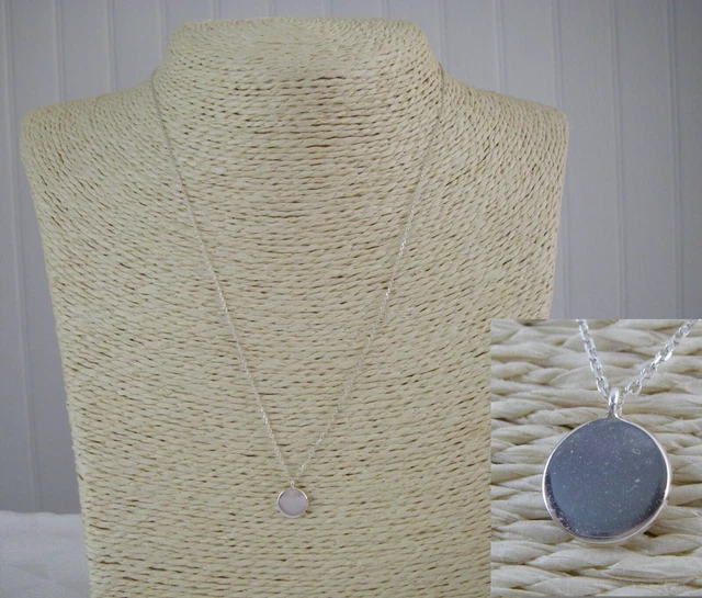 Collier Jewellerybox En Argent Sterling Plaqué Or – Longueur 16 Pouces, Disque Rond, Neuf Avec étiquettes