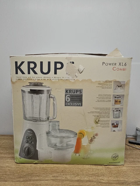 KRUPS POWER XL6 COMBI 14 Speed blender with Attachment $55.25 -