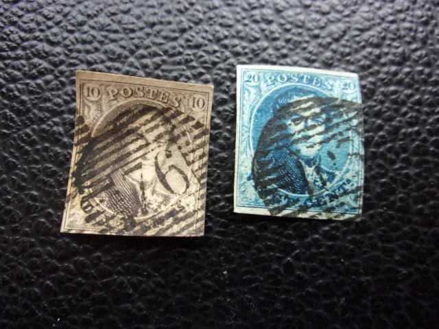 Belgien - Briefmarke Yvert / Tellier N°6 7 Gestempelt (CYN26)