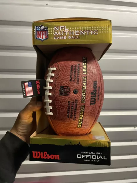 Wilson "The Duke" Official NFL Authentic Game Ball Leather Football