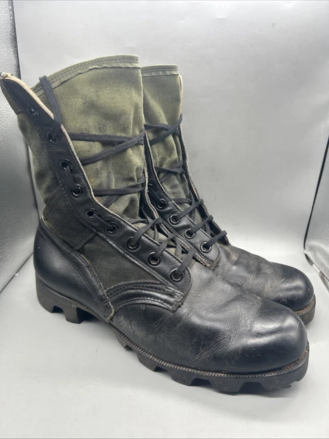 NEW 1976 RO-SEARCH BLACK COMBAT MILITARY BOOTS USN ARMY USMC TACTICAL SOLES 6.5R Vintage Jungle Boots FOR SALE! - PicClick main image 4