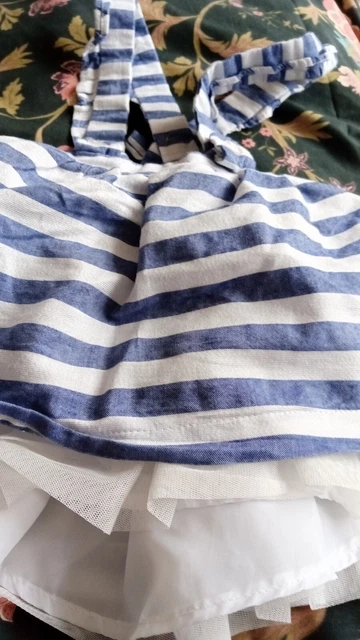 used baby girls clothes bundle 9-12 months 2 dresses and 2 pinafores 4