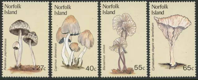 Mint 1983 Norfolk Island Fungi Stamp Set