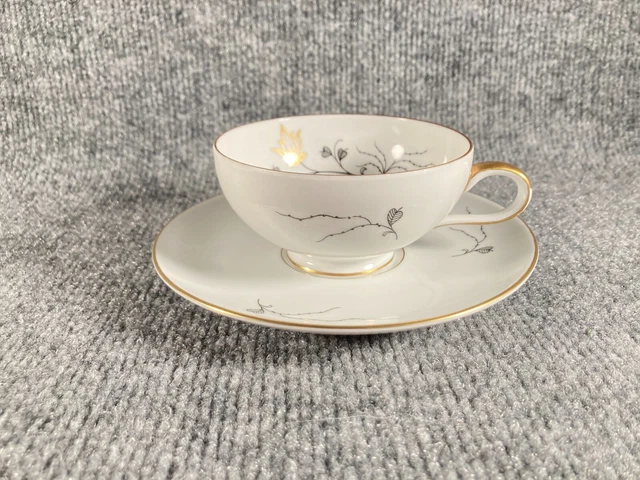 Eschenbach Baronet China Golden Bower Cup And Saucer Set Bavaria Germany