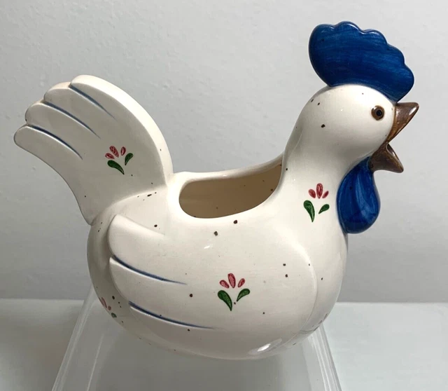 Vintage Otagiri Chicken Creamer  Planter Scrubby Holder         H1