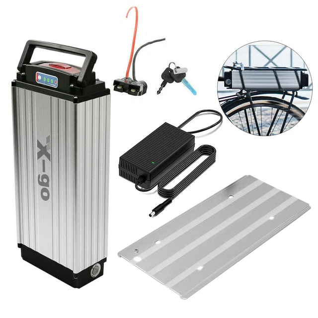 Batteria Bici Elettrica Unit Pack Power 48V 27Ah - Con Portapacchi, Per Motorini Fino A 1500W - Celle Litio 21700