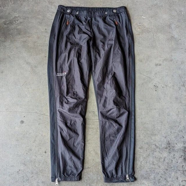 Swix Women's Black Solo Full Zip Pants small athletic skiing outdoors gorpcore
