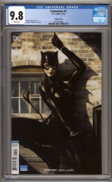 Catwoman #1 CGC 9.8 (2018) Stanley "Artgerm" Lau Variant Cover Highest Graded