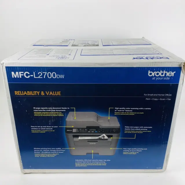 NEW Brother MFC-L2700DW Laser All-In-ONE Printer Scan Copy Fax Copier Monochrome