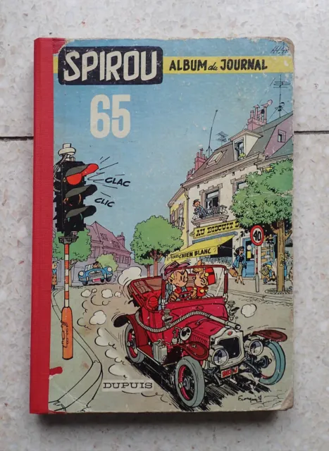 album recueil reliure  spirou 65 du le journal de  BE-TBE