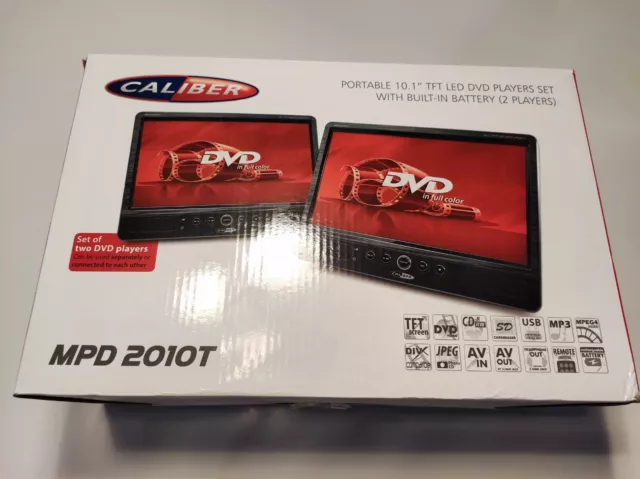 Tragbarer DVD Player fürs Auto:  Caliber MPD298 Portabler DVD Player TFT LED