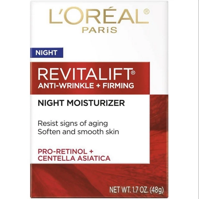 LOreal Revitalift Anti Wrinkle Firming Moisturizer Night Cream 1.7oz. New NIB