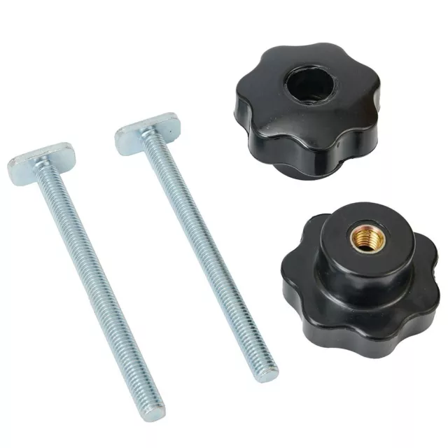 Adjustable T Track T Slider Bolt and Thumb Nut for Precision Clamping 2 Sets