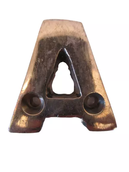 A – BRASS Letters / Letter - HOUSE DOOR Sign - SOLID - Capital Alphabet Letter