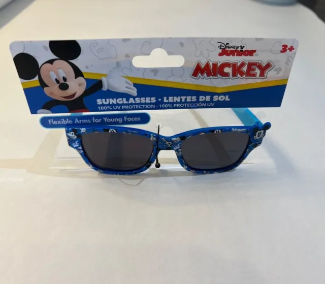 Disney Junior Blue Sunglasses Mickey Mouse Flex Arms 100% UV Protection