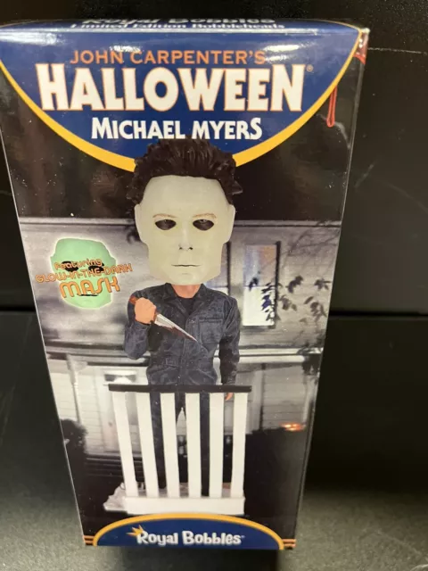 Glow Dark Mask John Carpenter’s Halloween Michael Myers Royal Bobbles Bobblehead