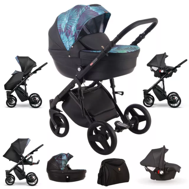 Poussette Isofix landau 3in1 2in1 Cosy Système à un clic Galaxy par Lux4Kids