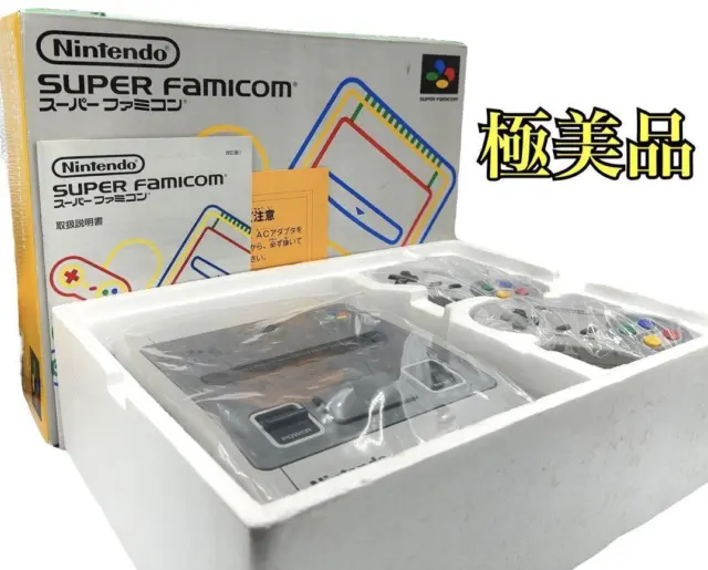 Nintendo Super Famicom Console Controller Box Set SHVC-001 SNES Open Box Japan
