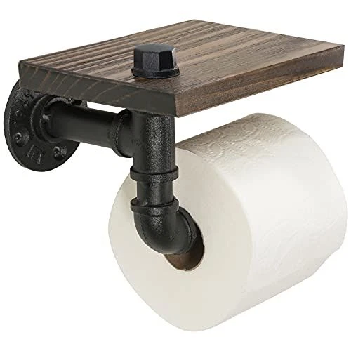 EXCELLO GLOBAL PRODUCTS Industrial Toilet Paper Holder with One Size, Brown
