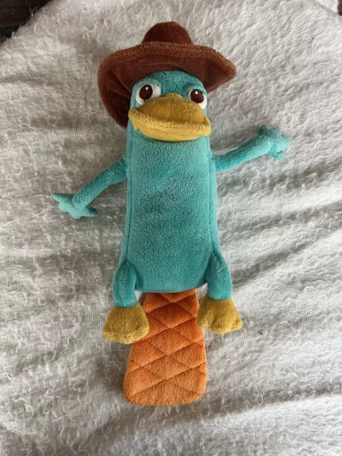 DISNEY STORE PERRY the Platypus 9” Plush Phineas and Ferb Agent P ...