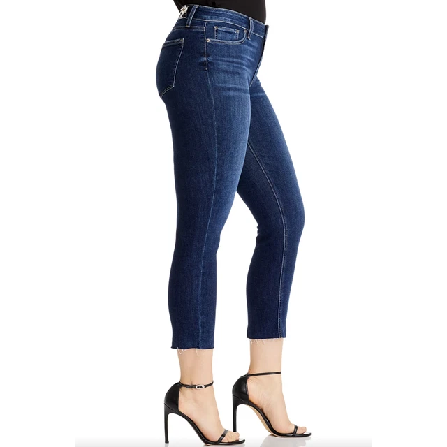 Paige Women's 28 Jeans Skyline Ankle Peg Denim Skinny Mid-Rise Medium Wash