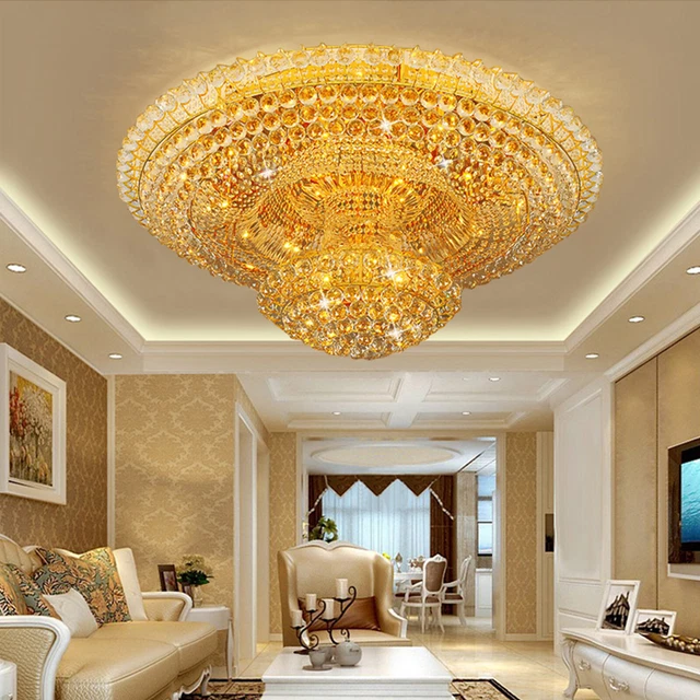 Modern Crystal K9 LED Chandelier Ceiling Light Fixture Pendant Hanging Lamp NEW