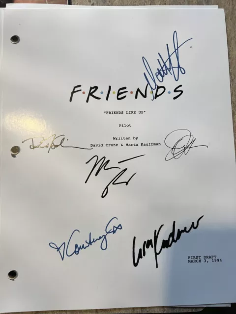 friends signed pilot script reprint