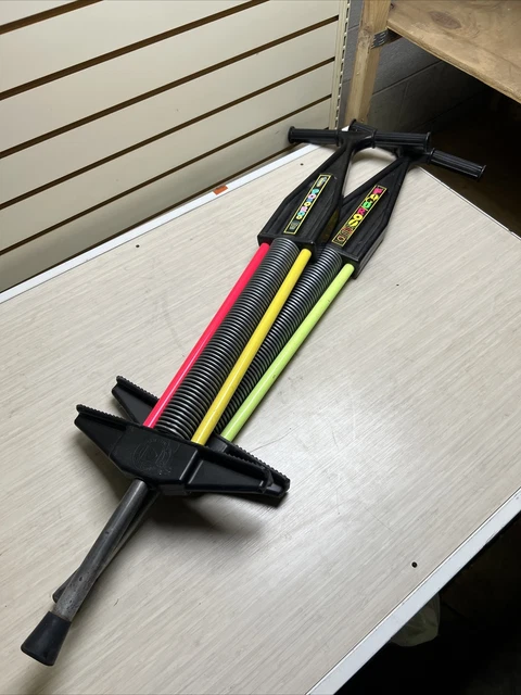 LOT OF 2 Vintage Pogo Roo Pogo Stick. 38 " tall x 11 Wide Sport Fun Inc USA Toy
