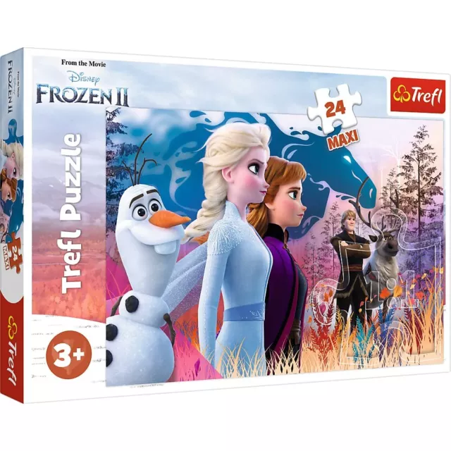 Trefl, Puzzle, Magische Reise, Disney Frozen 2, 24 Maxiteile, für Kinder ab 3 Ja